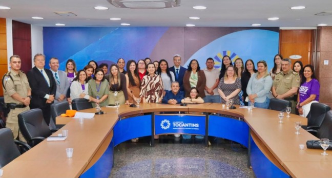 O Comitê Gestor do Pacto é composto por representantes das Secretarias Estaduais da Mulher, Saúde, Educação, Segurança Pública, Trabalho e Desenvolvimento Social, Cidadania e Justiça e Povos Originários e Tradicionais, além da Procuradoria-Geral do Estado, da Polícia Militar e do Corpo de Bombeiros Militar -  Foto: Divulgação SecMulher/Governo do Tocantins