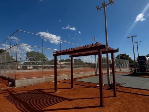 Obra de construção de complexo comunitário esportivo na região sul de Palmas é alvo de furto
