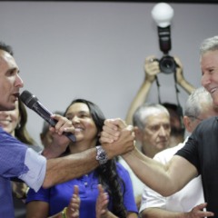 Cordialidade marca 1&ordf; agenda pol&iacute;tica p&uacute;blica entre Gaguim e Eduardo Siqueira