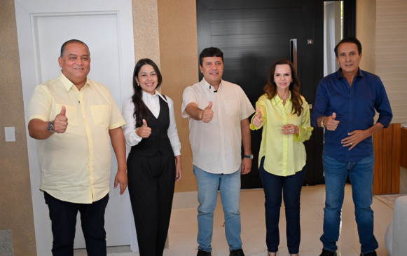 Alfredo Júnior recebe em sua casa Dorinha, Gaguim e Eduardo Gomes em café para fortalecer alinhamento político