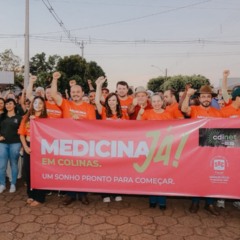 Senadora Dorinha defende curso de Medicina em mobiliza&ccedil;&atilde;o que re&uacute;ne centenas de pessoas em Colinas