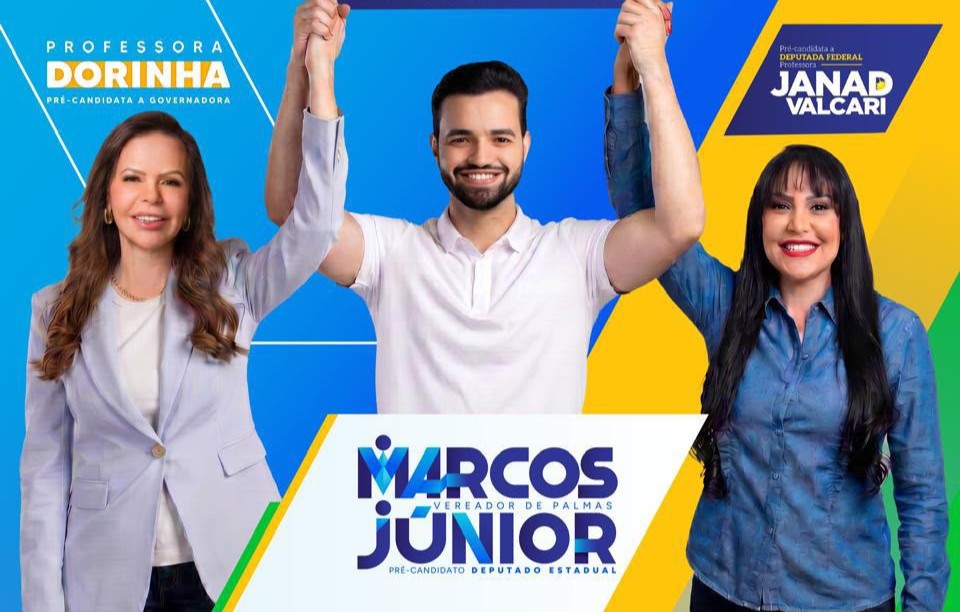 Ao lado de Janad Valcari e Dorinha, Marcos Júnior lança pré-candidatura a deputado estadual na próxima sexta, 10 Ao lado de Janad Valcari e Dorinha, Marcos Júnior lança pré-candidatura a deputado estadual na próxima sexta, 10