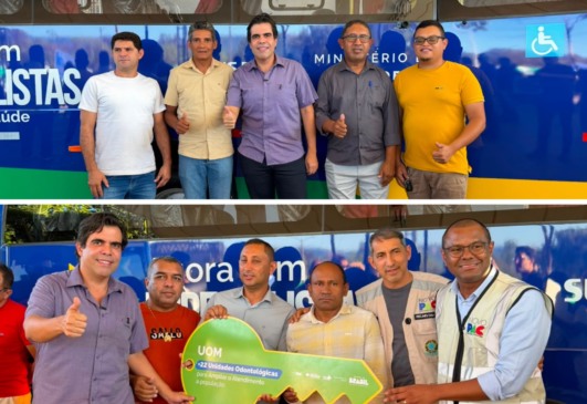 Ricardo Ayres entrega veículos e equipamentos odontológicos a 56 municípios