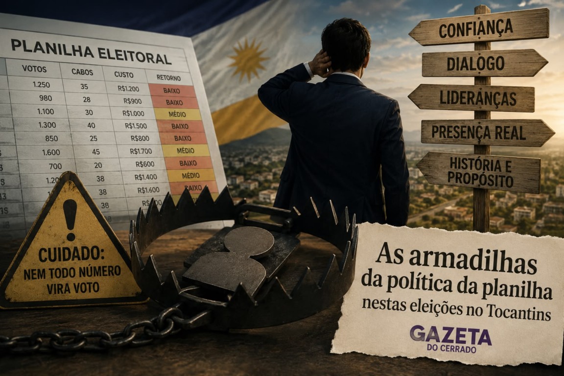 As armadilhas da política da planilha nestas eleições no Tocantins As armadilhas da política da planilha nestas eleições no Tocantins