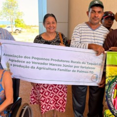 Com articula&ccedil;&atilde;o de Marcos J&uacute;nior, produtores rurais do Taquari II recebem trator da Codevasf