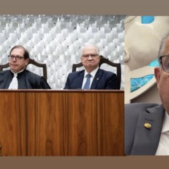 Ao lado de autoridades dos Tr&ecirc;s Poderes, Eduardo Gomes prestigia posse do novo presidente do STJ