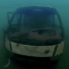 A 9 metros de profundidade, mergulho revela estruturas e at&eacute; micro-&ocirc;nibus no fundo do Lago de Palmas