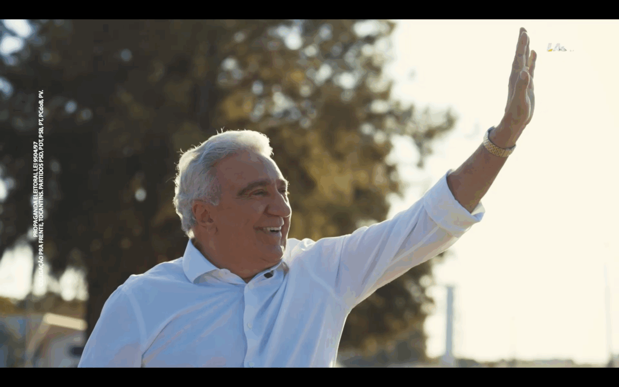 Na estreia da propaganda eleitoral, Laurez exalta riquezas do Tocantins e força da população Na estreia da propaganda eleitoral, Laurez exalta riquezas do Tocantins e força da população