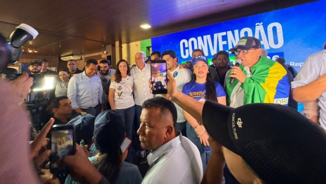 Em palanque com Dorinha e Wanderlei, Eli Borges é oficializado ao Senado pelo Republicanos: “Disseram que eu ia desistir, mentiram”