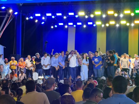 Wanderlei discursa empolgado e diz que o palanque de Dorinha é o da união: “Vamos ter uma grande vitória”