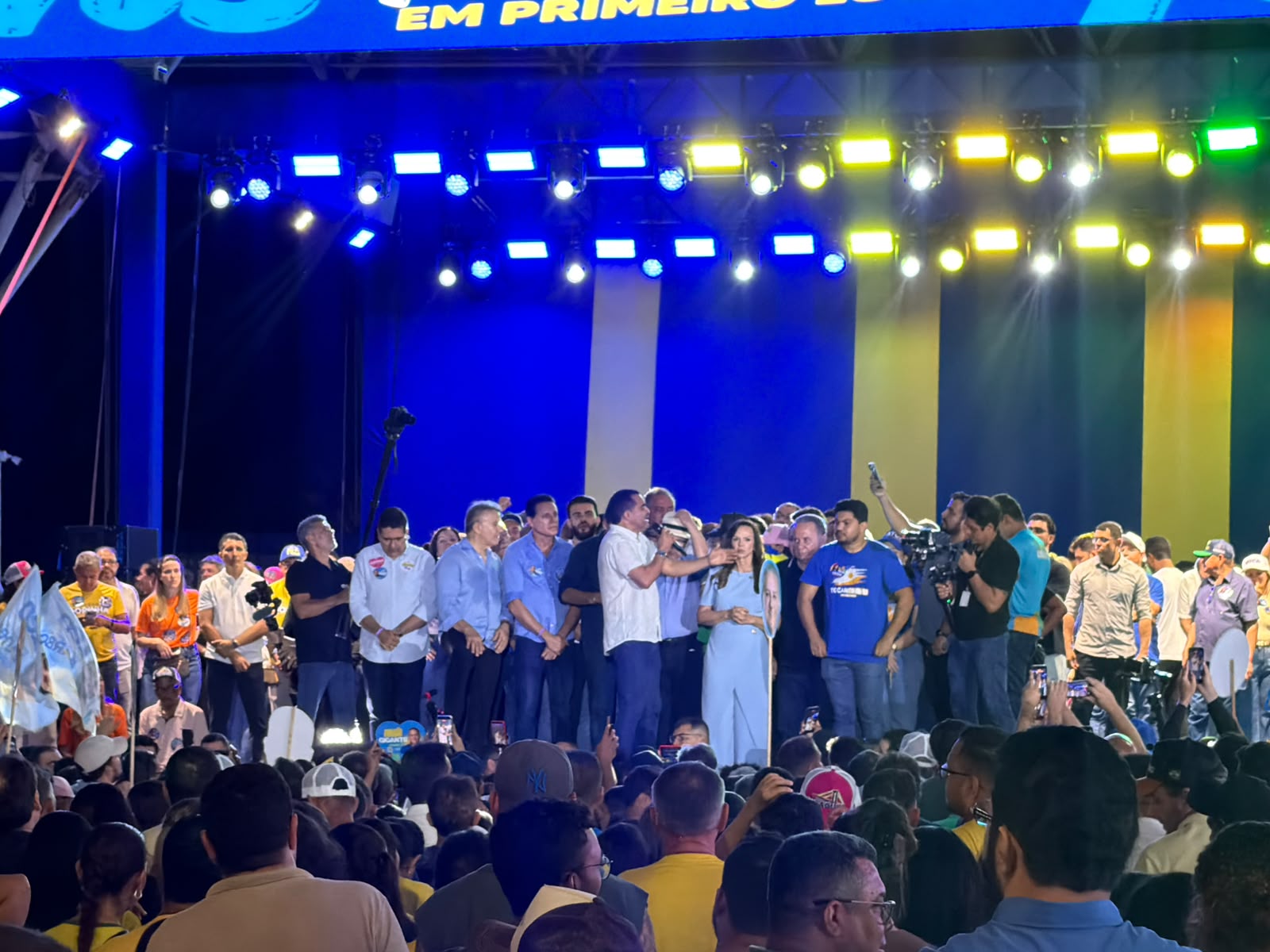 Wanderlei discursa empolgado e diz que o palanque de Dorinha é o da união: “Vamos ter uma grande vitória”