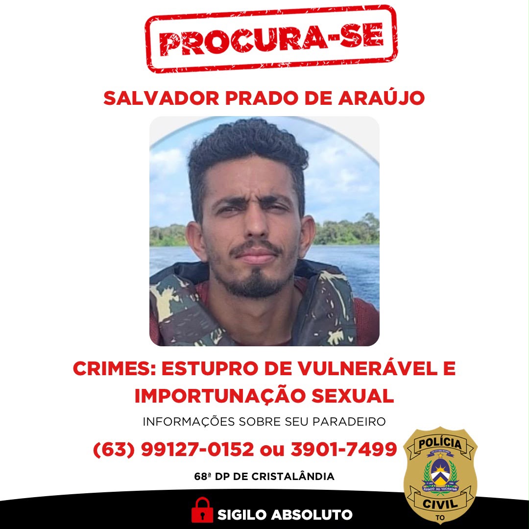 Homem indiciado por estupro de vulnerável é preso pela Polícia Civil do Tocantins - Foto: DICOM SSP TO Homem indiciado por estupro de vulnerável é preso pela Polícia Civil do Tocantins - Foto: DICOM SSP TO