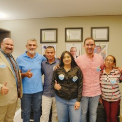 Cinco candidatos a federais pelo PSB, partido coligado a Laurez, declaram apoio a Vicentinho e Cayres
