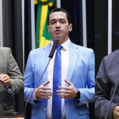 O retrato da disputa ao Senado segundo o Instituto Real Big Data: Eduardo Gomes lidera com 26%, seguido por Guimar&atilde;es com 18% e Gaguim 10%