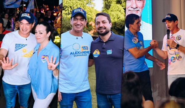 Alexandre Guimarães recebe apoio da ex-prefeita Cinthia, do deputado Júnior Geo e do vereador Vinicius Pires em Palmas