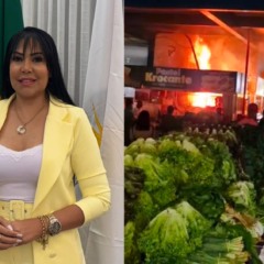 Deputada Janad Valcari manifesta solidariedade aos feirantes ap&oacute;s inc&ecirc;ndio na 304 Sul