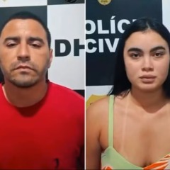 Igor Gustavo Veloso de Souza e Kathellen Moreira foram presos em Palmas &mdash; Foto: Divulga&ccedil;&atilde;o/Instagram Delegado Eduardo Meneses