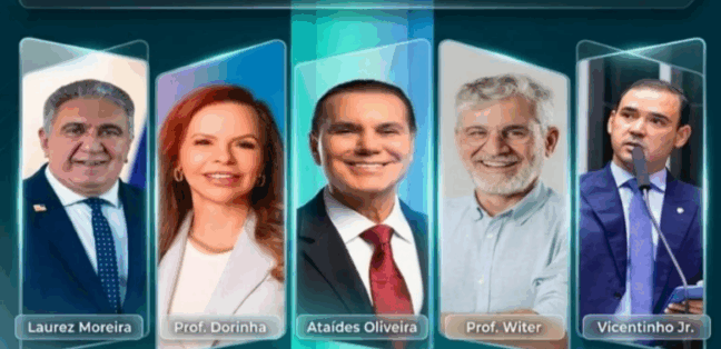 Cinco candidatos ao Governo do Tocantins participam de primeiro debate no dia 18