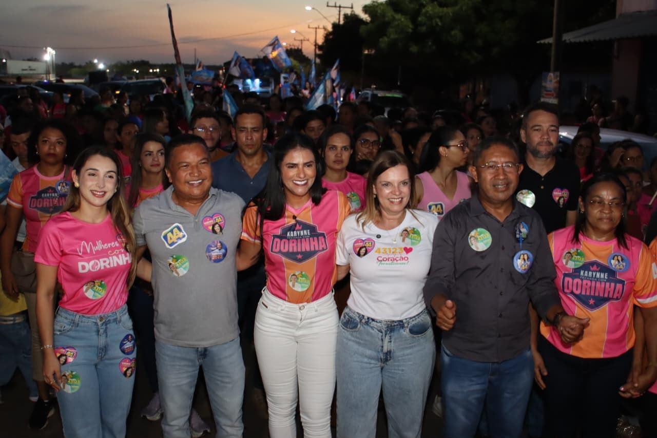 Movimento “Mulheres com Dorinha” chega à região do Bico do Papagaio e reúne multidões sob a liderança de Karynne Sotero