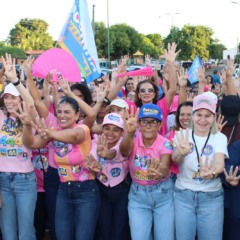 Karynne Sotero se une a primeira dama Keila e mulheres de Porto Nacional em grande caminhada por Dorinha