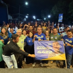 Coronel Barbosa faz carreata e re&uacute;ne lideran&ccedil;as ao lado de Atos Gomes em Presidente Kennedy