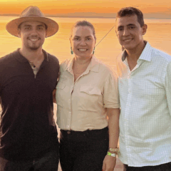 Vitor Faleiro, Ol&iacute;via Amaral e Renato Jayme - Foto: instagram