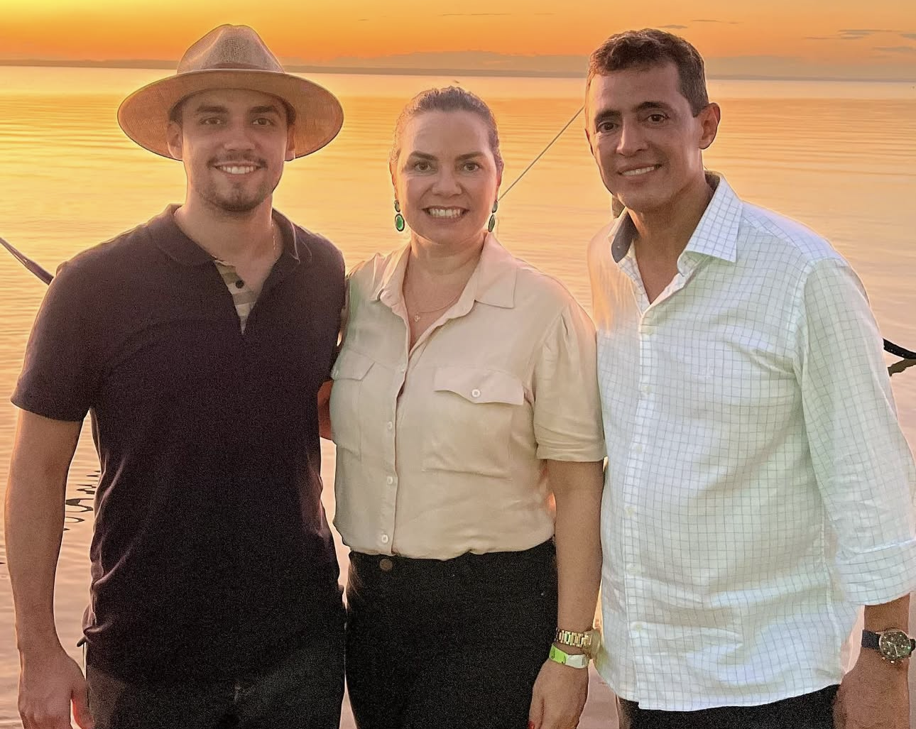 Vitor Faleiro, Olívia Amaral e Renato Jayme - Foto: instagram Vitor Faleiro, Olívia Amaral e Renato Jayme - Foto: instagram