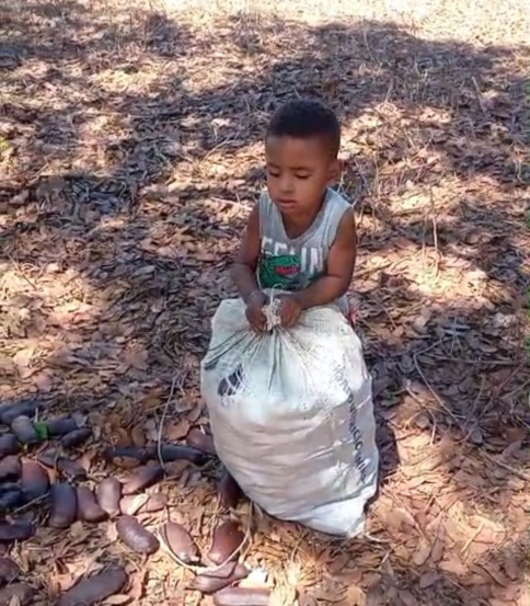 Rhavy 2 anos, membro da comunidade Poço Dantas - Foto:Registros da comunidade Poço Dantas