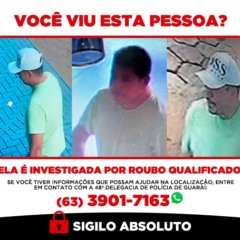 Informa&ccedil;&otilde;es do paradeiro do indiv&iacute;duo pode ser repassada de forma sigilosa para a 48&ordf; Delegacia de Pol&iacute;cia de Guara&iacute;, pelo telefone (63) 3901-7163 