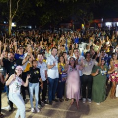 Encontro no setor Irm&atilde; Dulce reuniu lideran&ccedil;as e moradores de Palmas em apoio &agrave; campanha de Olyntho - Foto: Ascom/Olyntho