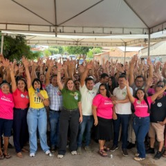 Deputada Janad Valcari mobiliza mulheres em Praia Norte e refor&ccedil;a caminhada rumo &agrave; C&acirc;mara Federal