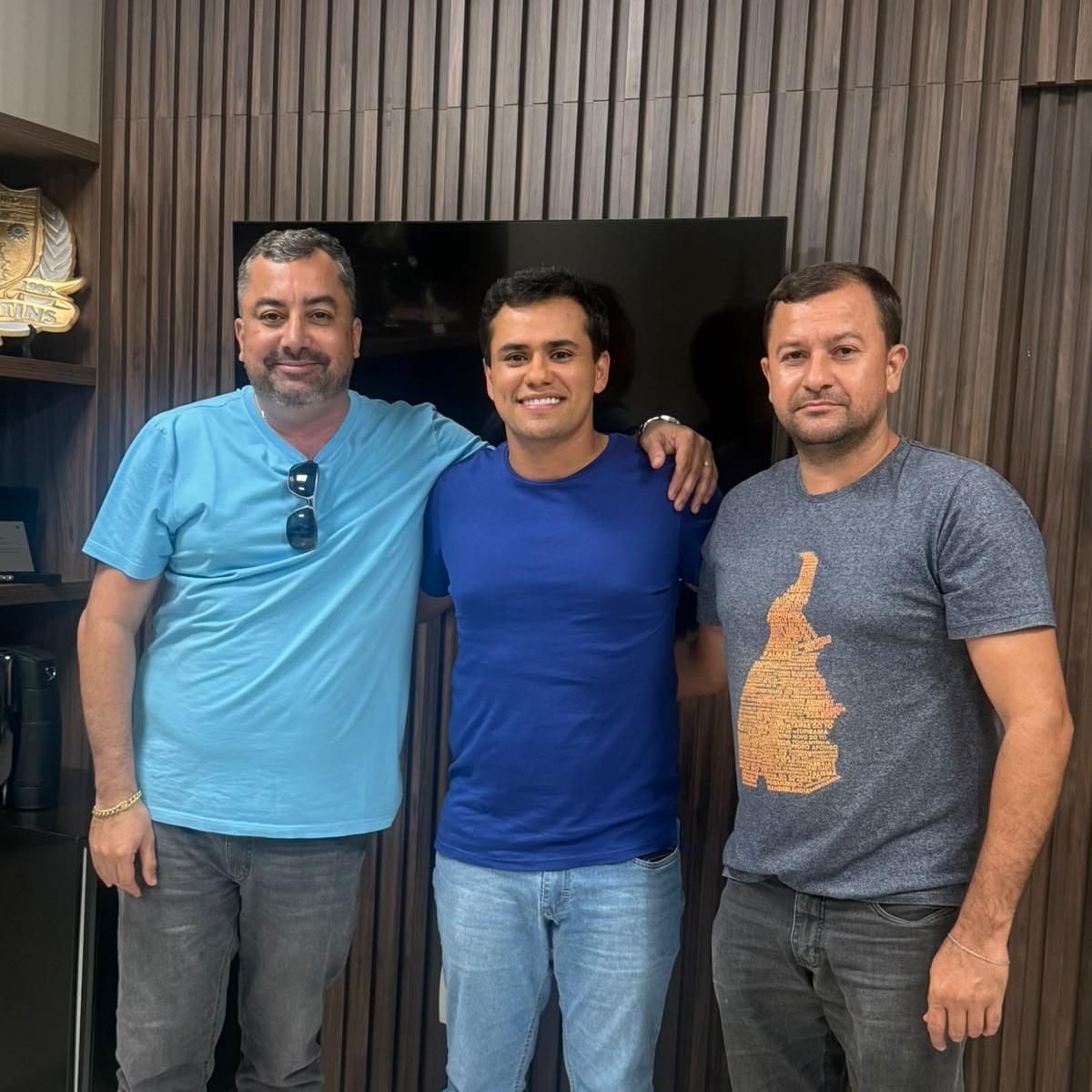 Lucas Campelo recebe apoio do prefeito David Bento e de Esaú Maranhão em Filadélfia