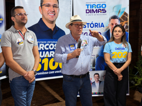 Em Araguaína, Dimas defende obras estruturantes e ressalta importância da escolha para o Senado
