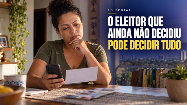 Faltam 26 dias: O eleitor que ainda não decidiu pode decidir tudo