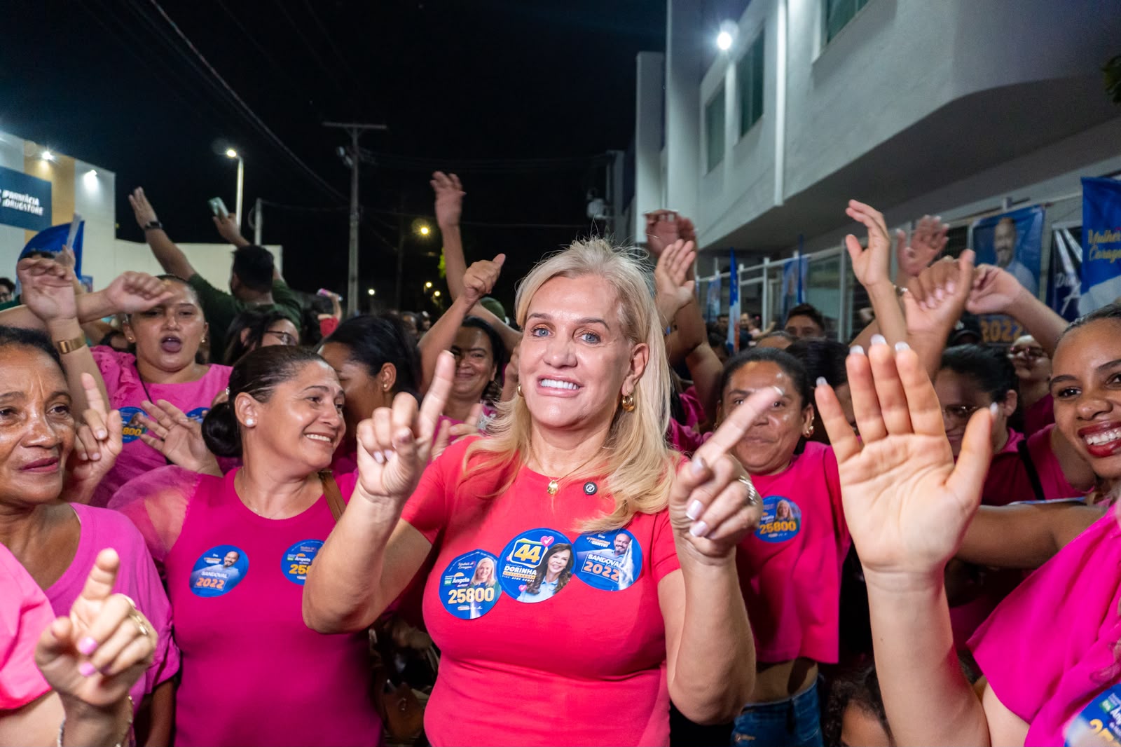 Ângela da FACIT e Sandoval Cardoso fazem ato em Araguaína