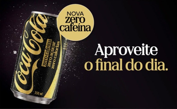 Coca-Cola Zero Cafeína Zero Açúcar chega ao Brasil como uma nova opção para as ocasiões noturnas