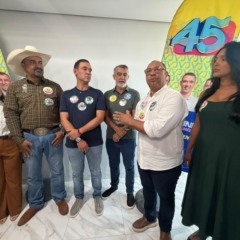 Candidatos a estadual, Virg&iacute;lio Azevedo do SD e George Fran&ccedil;a do PV anunciam apoio a Vicentinho Junior para o governo
