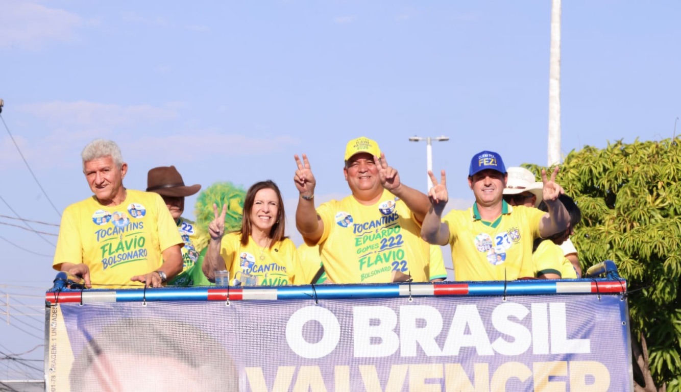 Eduardo Gomes destaca apoio e voto em Flávio Bolsonaro e vê crescimento da campanha na reta final