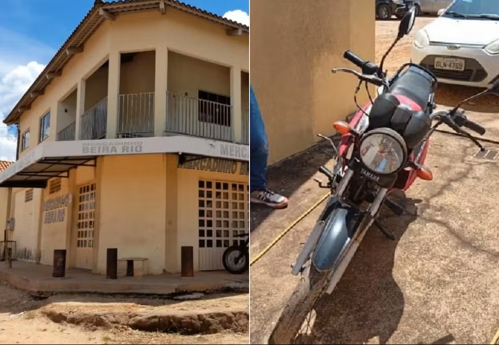 Imóvel em Pedro Afonso e moto que serão leiloados pela Agência de Fomento — Foto: Reprodução/Agência de Fomento do Tocantins Imóvel em Pedro Afonso e moto que serão leiloados pela Agência de Fomento — Foto: Reprodução/Agência de Fomento do Tocantins