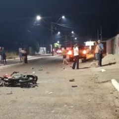 Homem de 49 anos morreu ap&oacute;s acidente entre moto e caminhonete &mdash; Foto: Reprodu&ccedil;&atilde;o/Onlines de Para&iacute;so