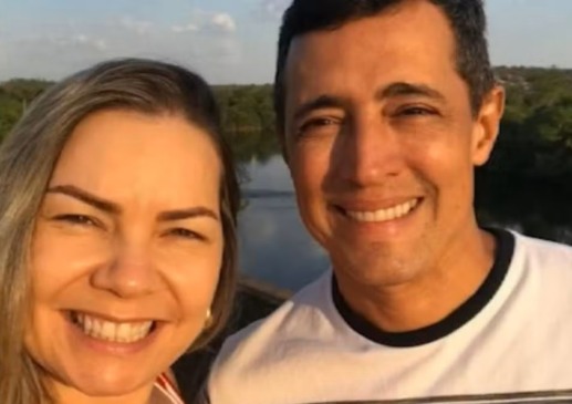 Olívia Aparecida e Renato Jayme da Silva — Foto: Reprodução/TV Anhanguera