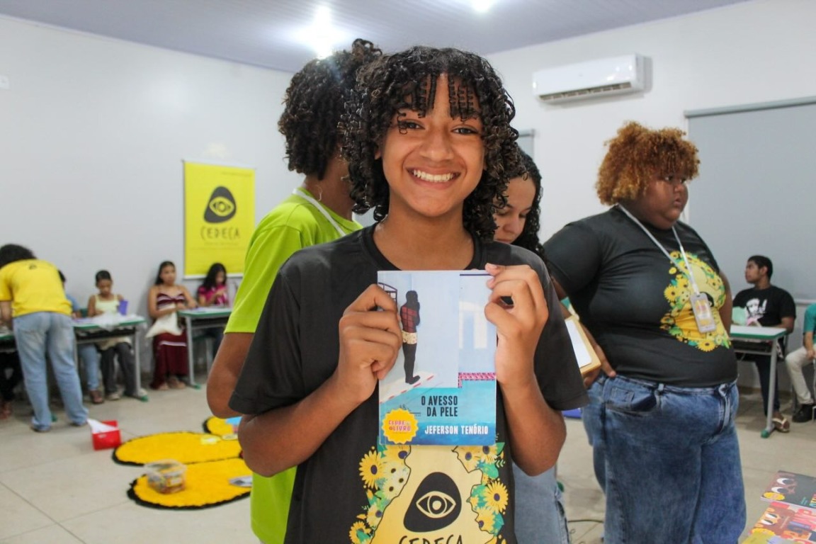 Josemir Brito durante o Curso de Formação Política para Crianças e Adolescentes, em março de 2026. | Foto: Izadora Porto/Ascom CEDECA Josemir Brito durante o Curso de Formação Política para Crianças e Adolescentes, em março de 2026. | Foto: Izadora Porto/Ascom CEDECA