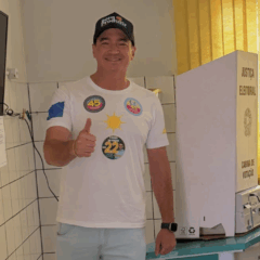 Senador eleito, Guimar&atilde;es vota em Aragua&iacute;na: &ldquo;Vontade de fazer a mudan&ccedil;a acontecer&rdquo;