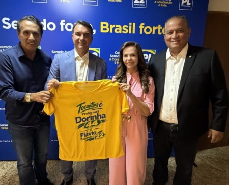Em vídeo, Flávio Bolsonaro convoca apoiadores às ruas e pede votos para Professora Dorinha no Tocantins