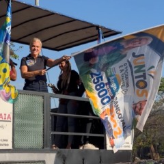 Cotada para vaga pelo PRD, Dra &Acirc;ngela da Facit encerra campanha com carreata, ato de f&eacute; e civismo na Via Lago