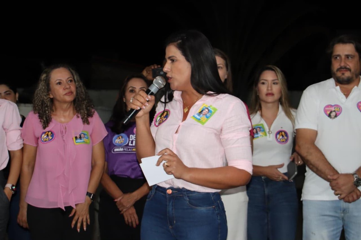 A primeira-dama do Tocantins reforça a importância da mobilização feminina para eleger a Professora Dorinha no segundo turno - Foto: Mazim Aguiar A primeira-dama do Tocantins reforça a importância da mobilização feminina para eleger a Professora Dorinha no segundo turno - Foto: Mazim Aguiar