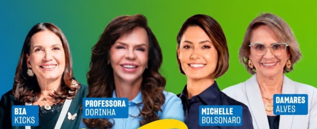 Dorinha recebe reforço de Michelle Bolsonaro, Damares Alves e Bia Kicis em ato “Todas por Ela” nesta quarta na Capital