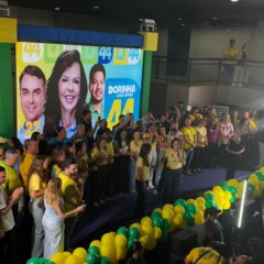 Em Palmas, Michele Bolsonaro pede esfor&ccedil;o refor&ccedil;ado pr&oacute;-Dorinha nestes &uacute;ltimos dias e candidata afirma: &ldquo;N&atilde;o tem poder que vai proteger agressor aqui no Tocantins&rdquo;