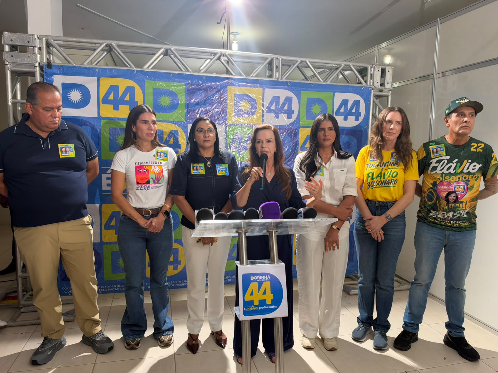 Em coletiva: Dorinha comenta caso Vicentinho e faz compromisso de reservar 50% dos cargos para mulheres: “Combate à violência não é só discurso”