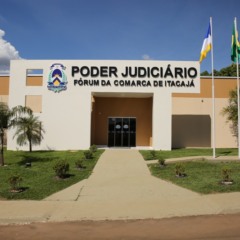 
F&oacute;rum da Comarca de Itacaj&aacute; &mdash; Foto: Cecom/TJTO